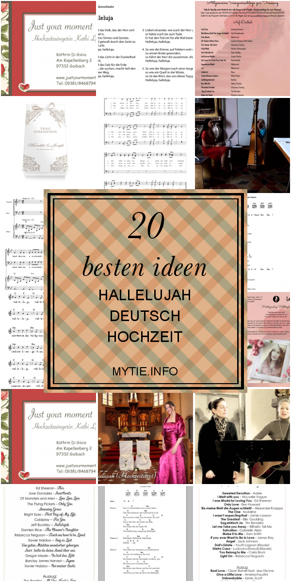 20 Besten Ideen Hallelujah Deutsch Hochzeit
